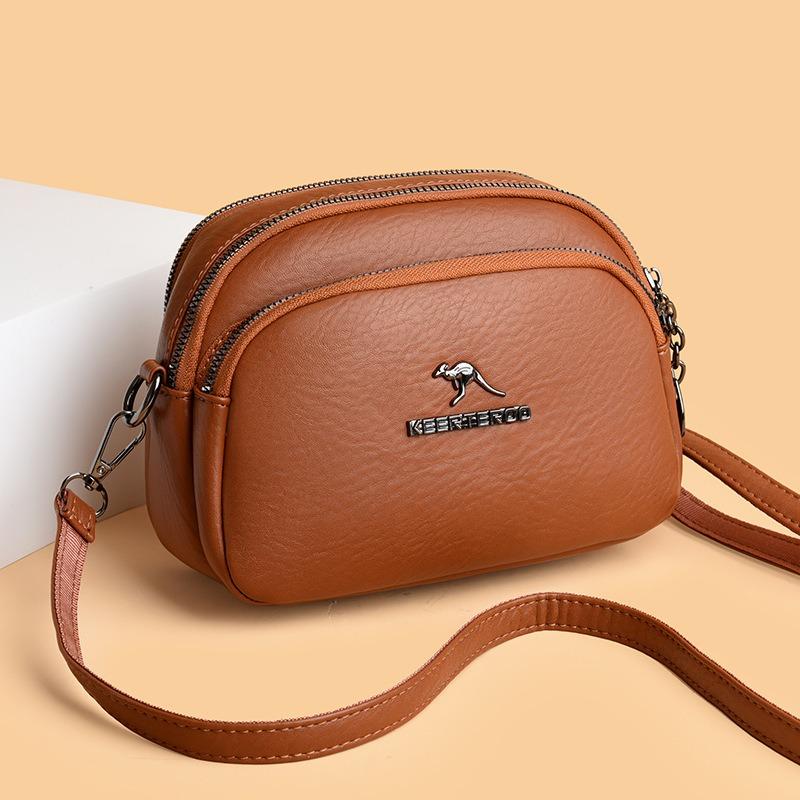 Mobile phone bag small bag women's fashion new change bag soft leather versatile medium mother bag women's messenger bag