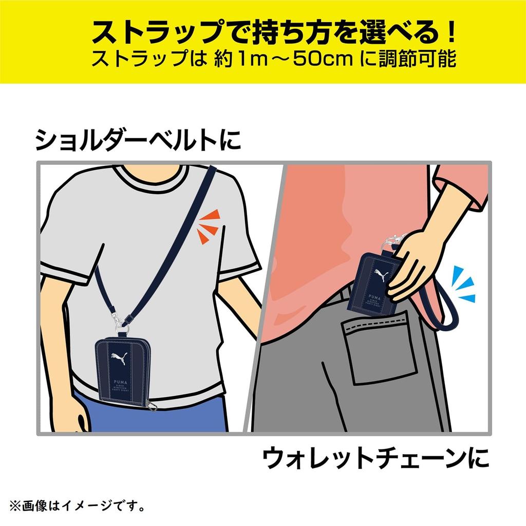 Kutsuwa Puma Vertical PM512NB Multi-Wallet, Navy,