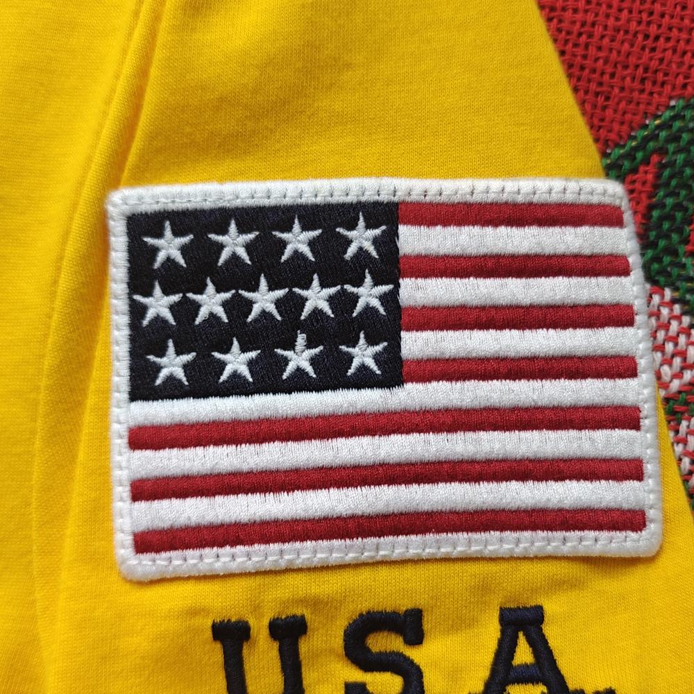 Polo Ralph Lauren Buchstaben-Applikation Rundhals Gerade Passform Kurzarm T-Shirt Herren Tops Gelb 710791101-002