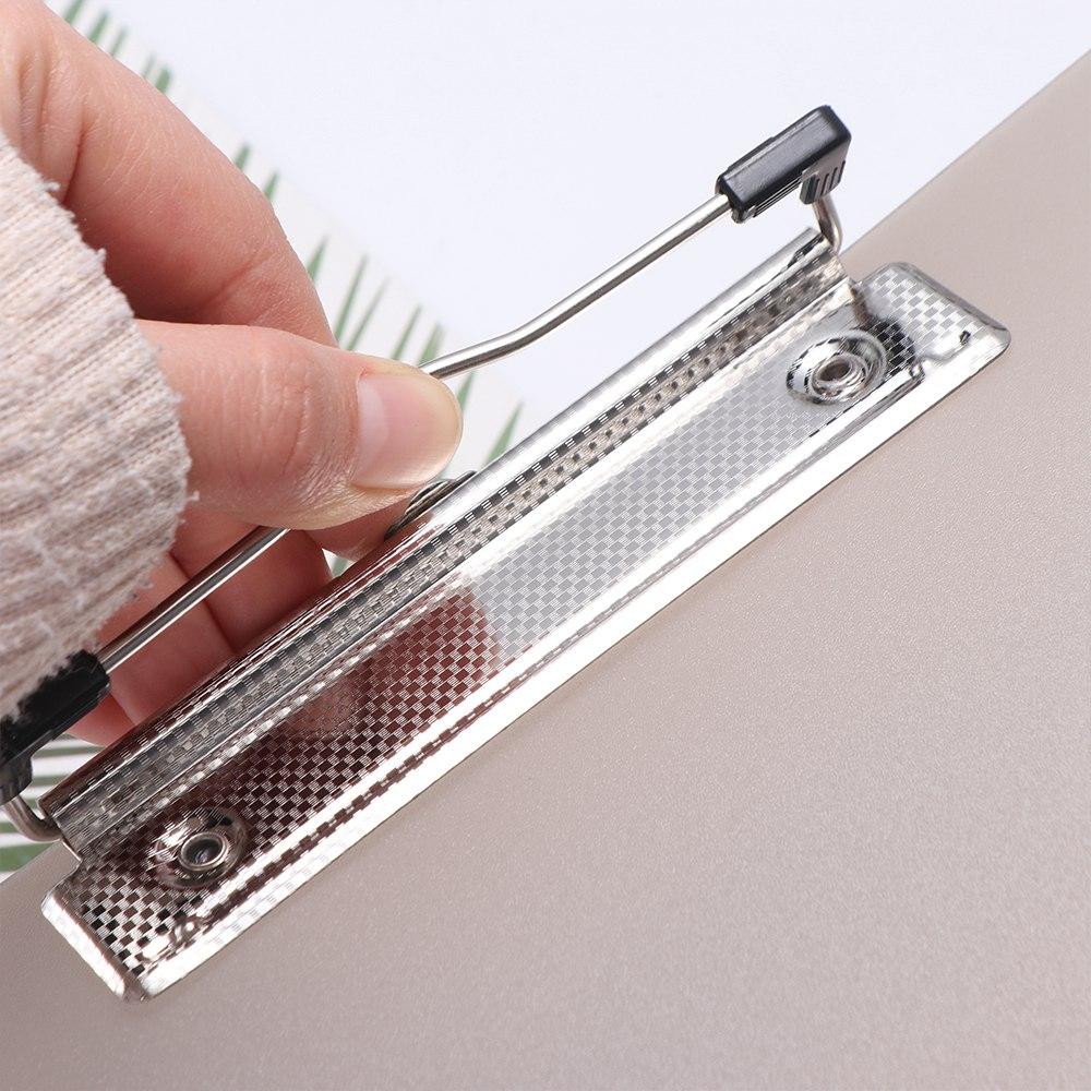 With Low Profile Gold Clip A4 A5 A6 File Folder Writing Sheet Pad File Folder Board Clamp  Writing