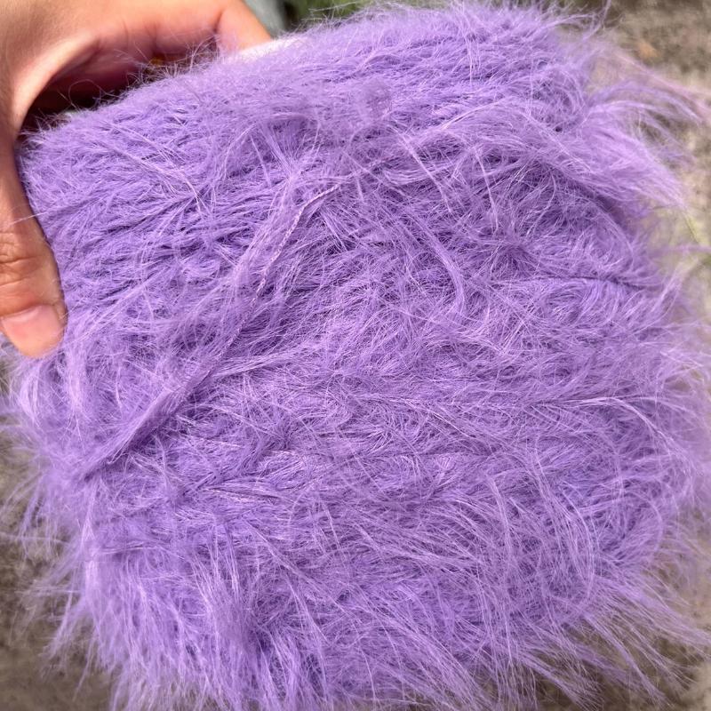 500g Long Fur Imitation Mink Yarn Thread Super Soft Skin Friendly Does Not Shed Hair Hand Wove Scarf Warm Sweater Woven Yarn