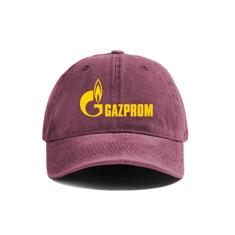 Gazprom Baseball Cap Summer Distressed Dad Hats Unisex Outdoor Adjustable Caps For Women Unisex MZ093