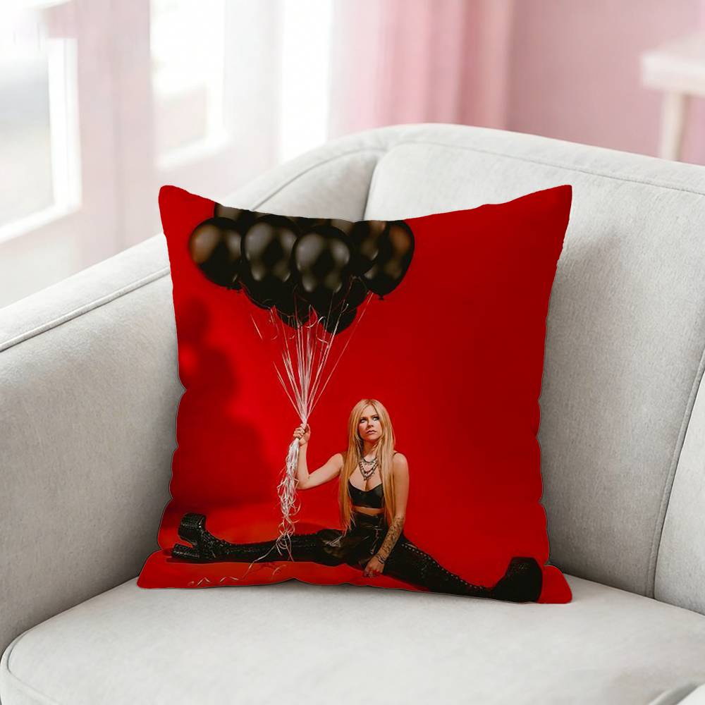 AAvril Punk LLavigne Pillow Case Pattern Printed Pillowcase For Living Room Sofa Cushion Cover