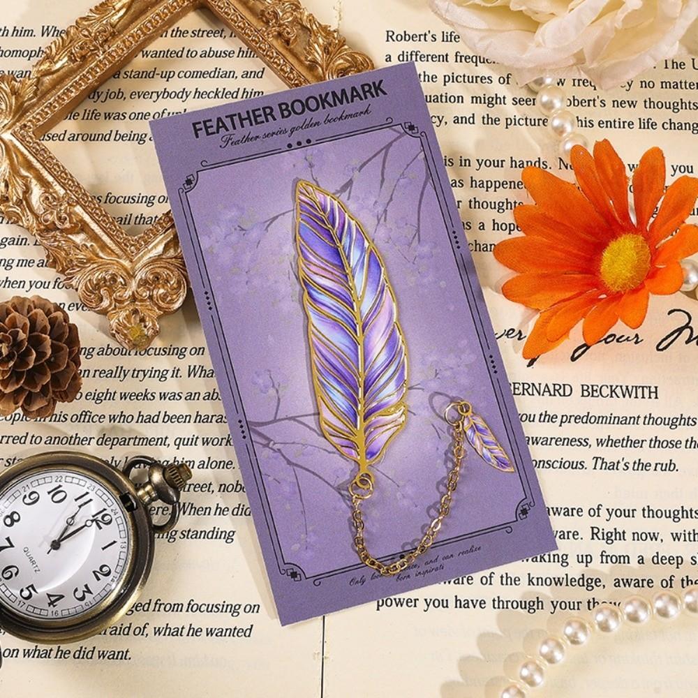 Feather Vintage Feather Bookmark Vintage Book Page Marker Feather Metal Bookmark Friends
