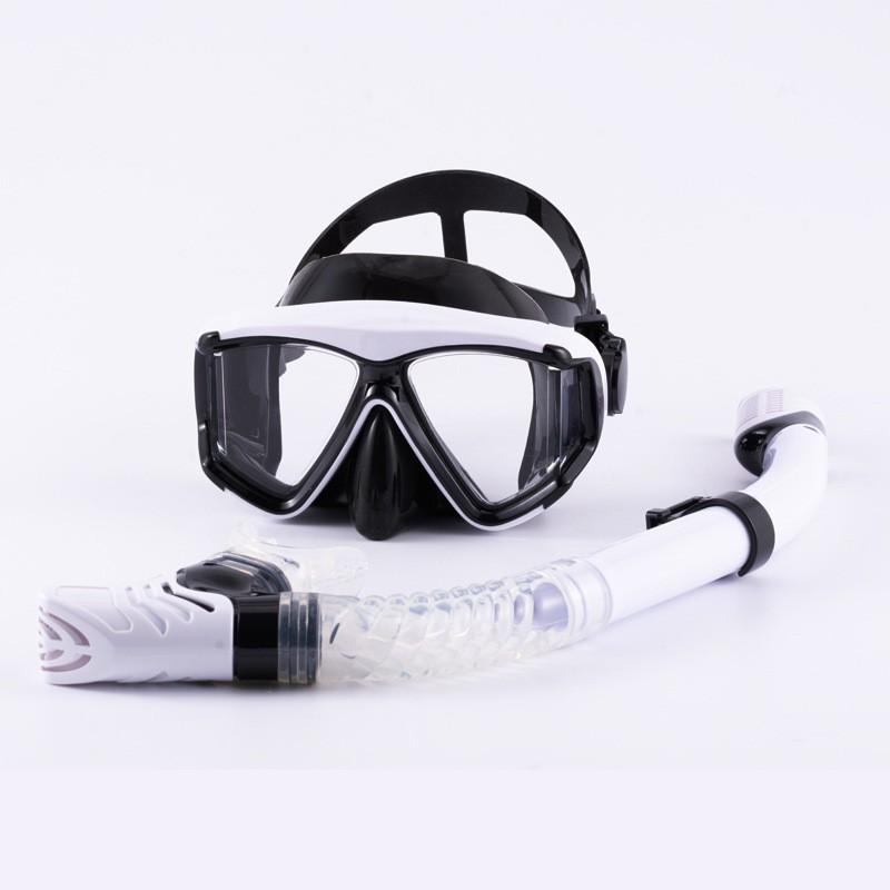 Snorkel Mask Set Silicone Scuba Diving Gear Anti-Fog Swimming Goggles Snorkeling Freediving