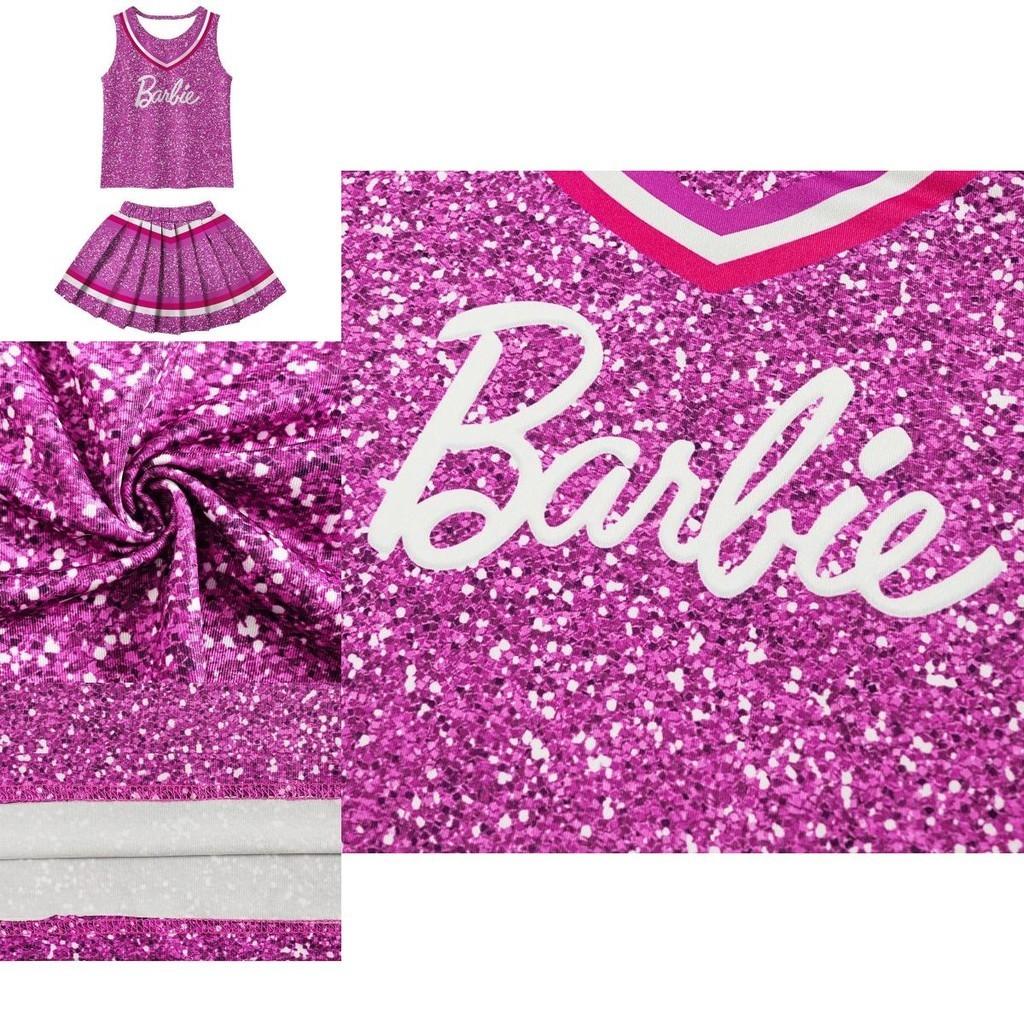Barbie The Movie La La Land Halloween Cheerleader Costume For Children Sizes)
