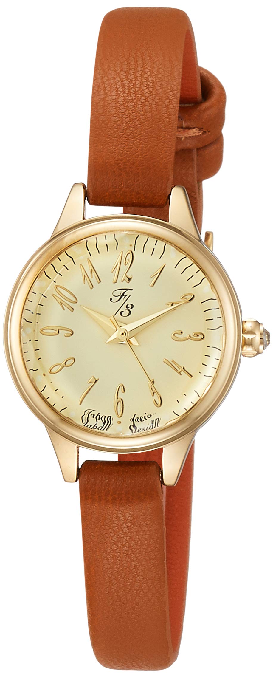 

ALIAS Watch F3 Classic Analog Waterproof Leather Strap FP002BR5 Women s Brown
