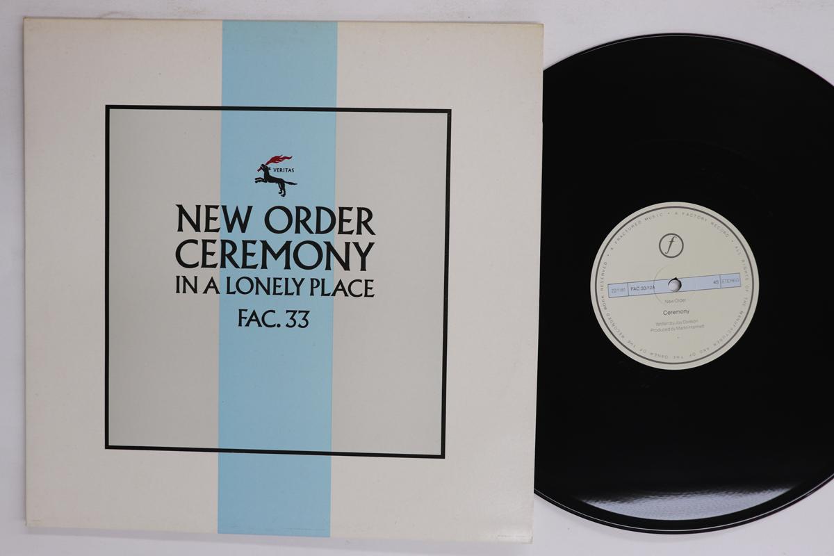 

12inch Record NEW ORDER Ceremony In A Lonely Place FAC3312 FACTORY 1984 UK Rock Used