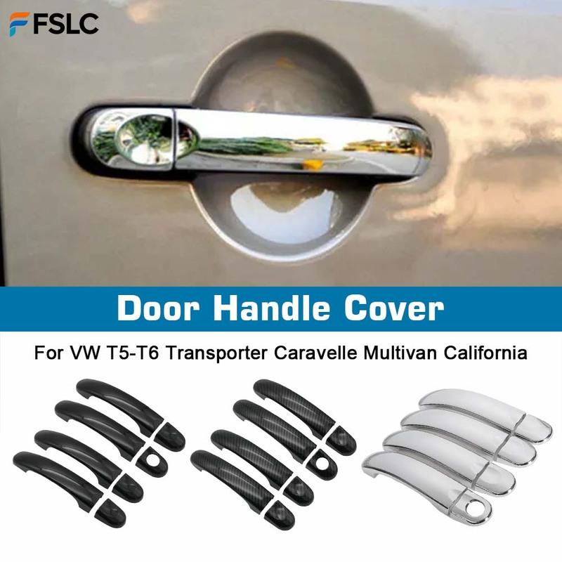 Car Decoration Door Handle Cover 3 Color For Volkswagen VW T5 T6 Transporter Caravelle Multivan California Chrome Car Trim