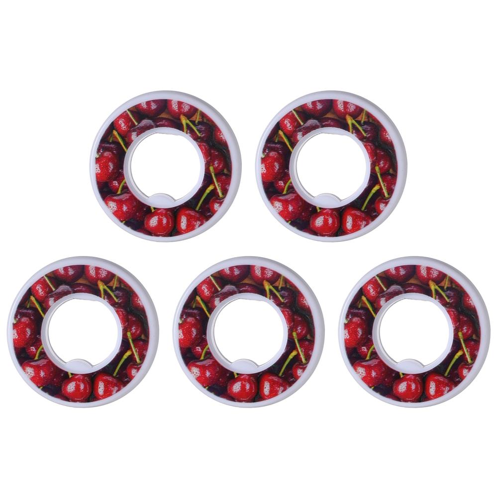 1-5 Stück Luftgeschmacks-Kapseln Wasserflaschen-Geschmackskappen Fruchtduft-Kapseln für Wasserflaschen Sport-Wasserbecher-Ringe für Outdoor-Sport