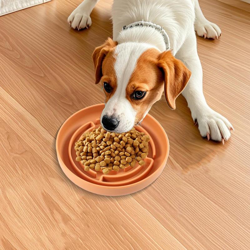 Slow Dog Feeder Silicone Maze Dog Bowl Slow Feeder Suction Cup Base Anti-Choking Pet Supplies Interactive Toys For Large To