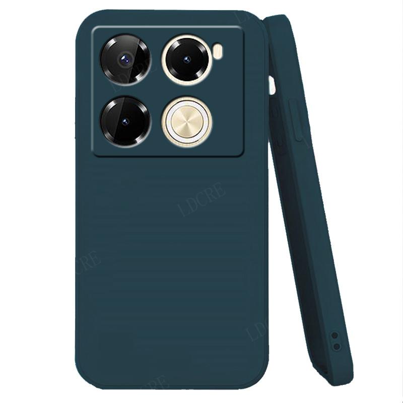 For Infinix Note 40 Pro Case Cover Infinix Note 40 Pro Capas Shockproof Square Liquid Silicone Soft Fundas Infinix Note 40 Pro