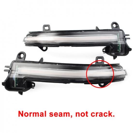 Pair Dynamic Turn Signal Mirror Sequential Light For BMW F20 F30 F33 F34 Clear