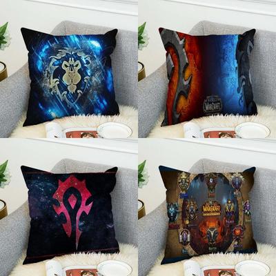 WWorld Of WWarcraft WOW Pillow Case For Car Sofa Decorative Home Doublesided Print Plush Square Throw Pillow Cushion Cover