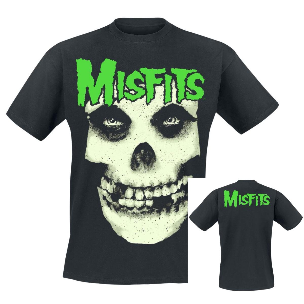 Bones Misfits T-Shirt Men Women Metal Rock Band Graphic Tee 100% Cotton Summer Streetwear Top S разноцветный