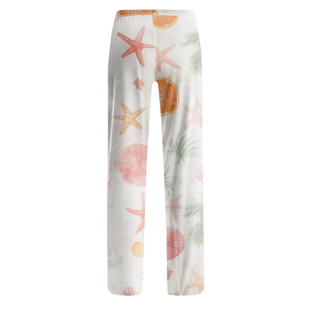 Anime-Pyjamahose, Nachtwäsche, lässige Hose mit Kordelzug und elastischer Taille, bequeme, gerade, lockere Yoga-Hose