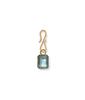 Colorful Natural Stone Zircon DIY Pendants with Gold Plating - European & American Fashion Jewelry