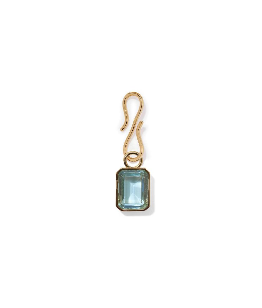Colorful Natural Stone Zircon DIY Pendants with Gold Plating - European & American Fashion Jewelry
