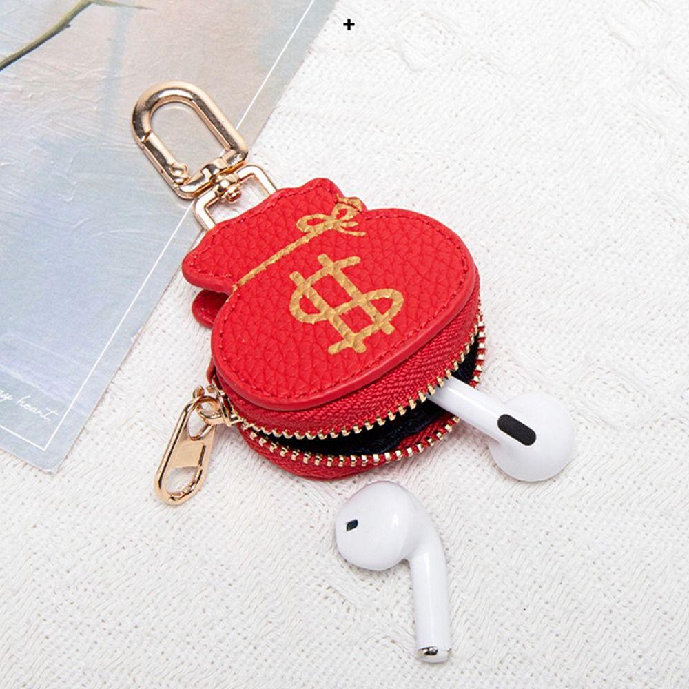 Coin Bag PU Leather Pendant Cute Money Bag Keychain Creative Panda Keychain Mini Storage Bag