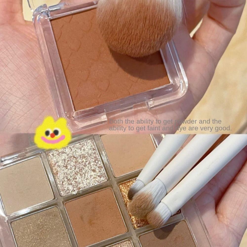 Štětec Kabuki Štětec na sypký pudr Štětec s měkkými štětinami Štětec na oční stíny Sada kosmetických štětců pro krásu Ženy