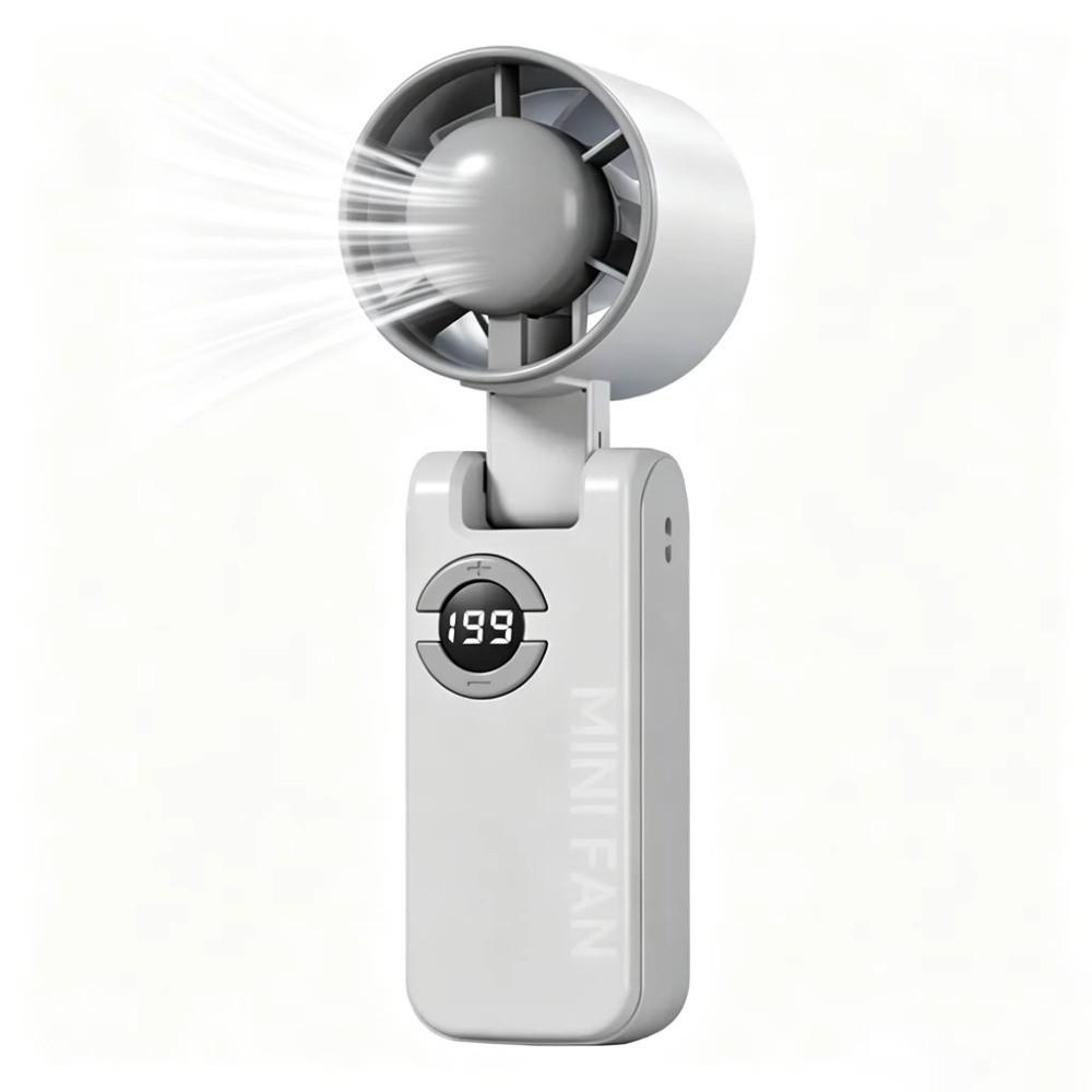 

Powerful High-speed Fan USB Rechargeable MINI Turbo Fan Summer Handheld Fan Outdoor Travel білий