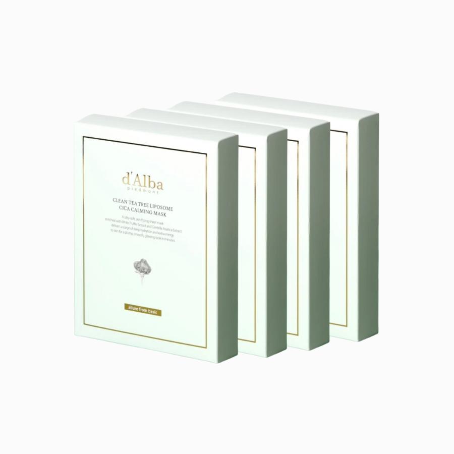 

d Alba Clean Tea Tree Liposome Cica Calming Mask Pack 4Box