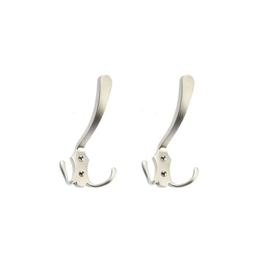 Durable 3 Hooks Coat Hook Zinc Alloy Wall Mounted Triangular Hooks Strong Load-bearing Capacity Stable Hat Wall Hanger Bedroom