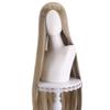 100cm Long Straight Cosplay Wig Centre Parting Central Split Blond Pink Red Purple Heat Resistant Synthetic Hair Wigs