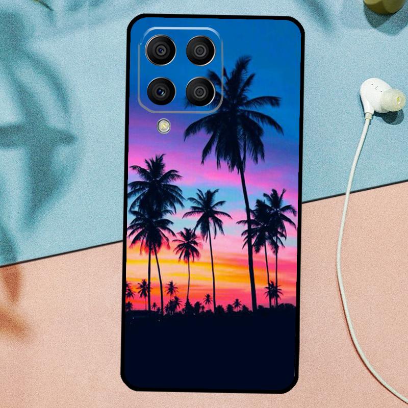 sunset palm trees For Samsung Galaxy M14 M34 M54 M20 M06 M16 M12 M13 M15 M35 M55 M33 M53 M21 M31 M32 M52 Case