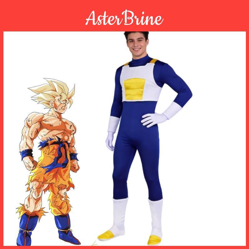 Dragon Ball Vegeta IV Cosplay Anzug aus Polyesterstoff für Anime-Spiel Rollenspiel