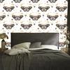 Rainbows and Butterflies Boho Wallpaper Graphite and Cream for Living Room and Bedroom 50x1000