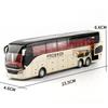 ABBT1 1:32 Hochwertiges Legierungs-Geschäftsbus-Modell Metall-Druckguss Simulation Luxus Doppel-Sightseeing-Bus Rückziehauto Spielzeug für Kinder