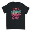 GTA 6 Vice City Tee, Retro Synthwave Sunset Palm Tree Graphic (Unisex Crewneck)