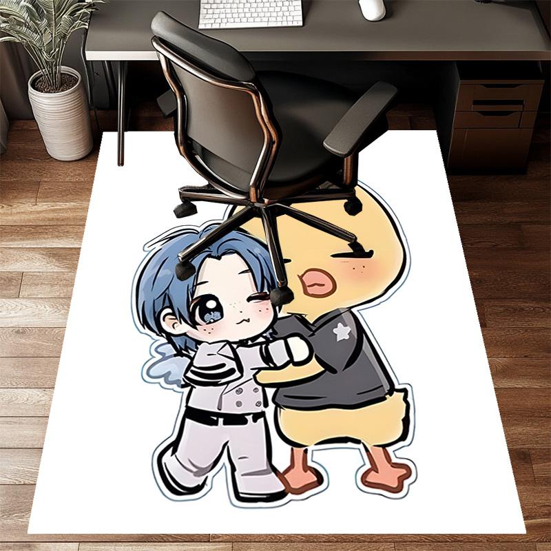 1pc Kpop Team5 Design Printed Area Rug Carpet for Bedroom Living Room Home Decor Rugs Mat Non Slip Mat Rug for Bedside