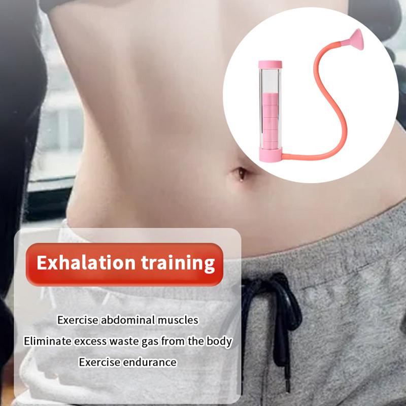 Regulowany Trener Hantli do Oddychania Przeponowego dla Siły Tułowia, Tonowania Twarzy, Ekspander Pojemności Płuc