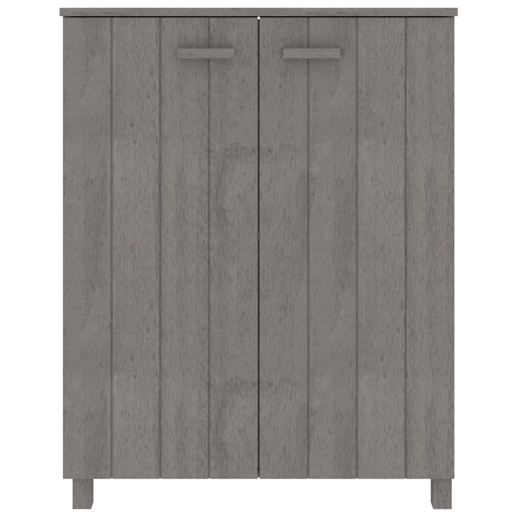 Vidaxl Szafka Na Buty Hamar, Jasnoszara, 85X40X108 Cm, Lita Sosna