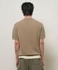 GENERALIDEA Man Temperature Cut Cool Button Collar Half Knit [Taupe] / Gf2Mkp013