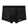 Men's Summer Thin Personality Lace Mesh Ice Silk Breathable Cool Quick Dry Flat Angle Underwear