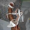 2026 Summer Women's Pearl One-Strap High-Heeled Stiletto Sandals - European & American Fashion
