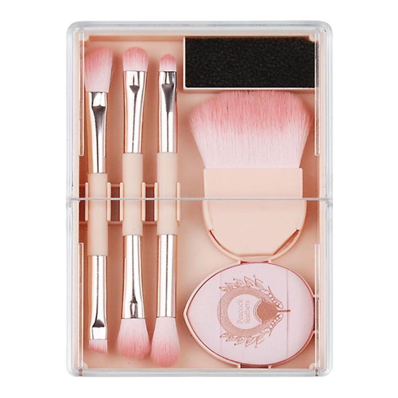 Makeup Brush Set with Powder Puff Set Liquid Makeup Powder Concealers Blush Eyeshadow Applicator Valentine s Day Gifts