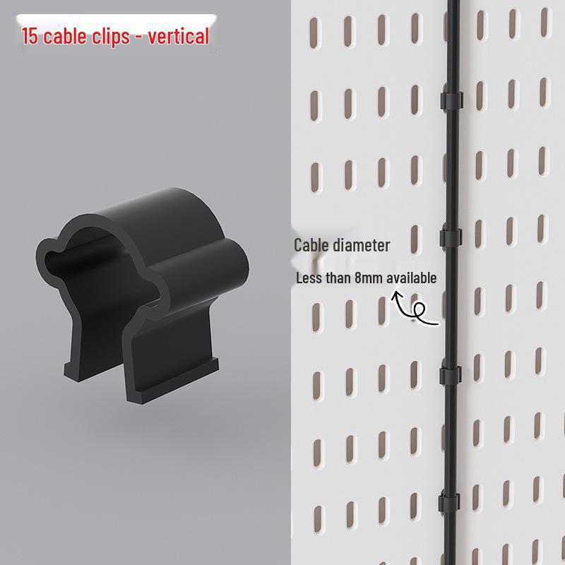 No-Drill Wall-Mounted Pegboard: Customizable Storage Hooks & Baskets Display for Home or Study Room.