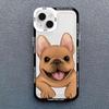 Cute Pug Dog French Bulldog Phone Case For iPhone 16 15 14 13 12 11 Pro Max XS X XR 7 8 SE Kawaii Clear Shockproof Lover Cover
