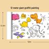 Rotolo extra lungo per scarabocchi e colorare per bambini: Tela Grande per Pittura, Disegno e Tracciamento