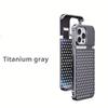 Ice Feeling Aluminum Alloy Heat Dissipation Is Designed For Iphone 17 16 Pro Max Air Features a 3D Perforated Metal Back Panel That Improves Cooling