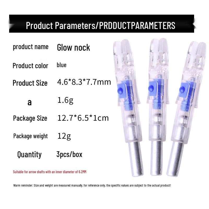 LED Auto Light-Up Nock for 6.2mm Arrow Shafts