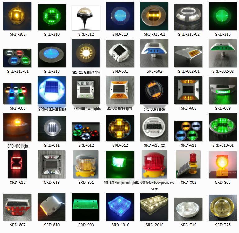 Solar-Powered Cast Aluminum Road Stud Light for Highway Night Illumination