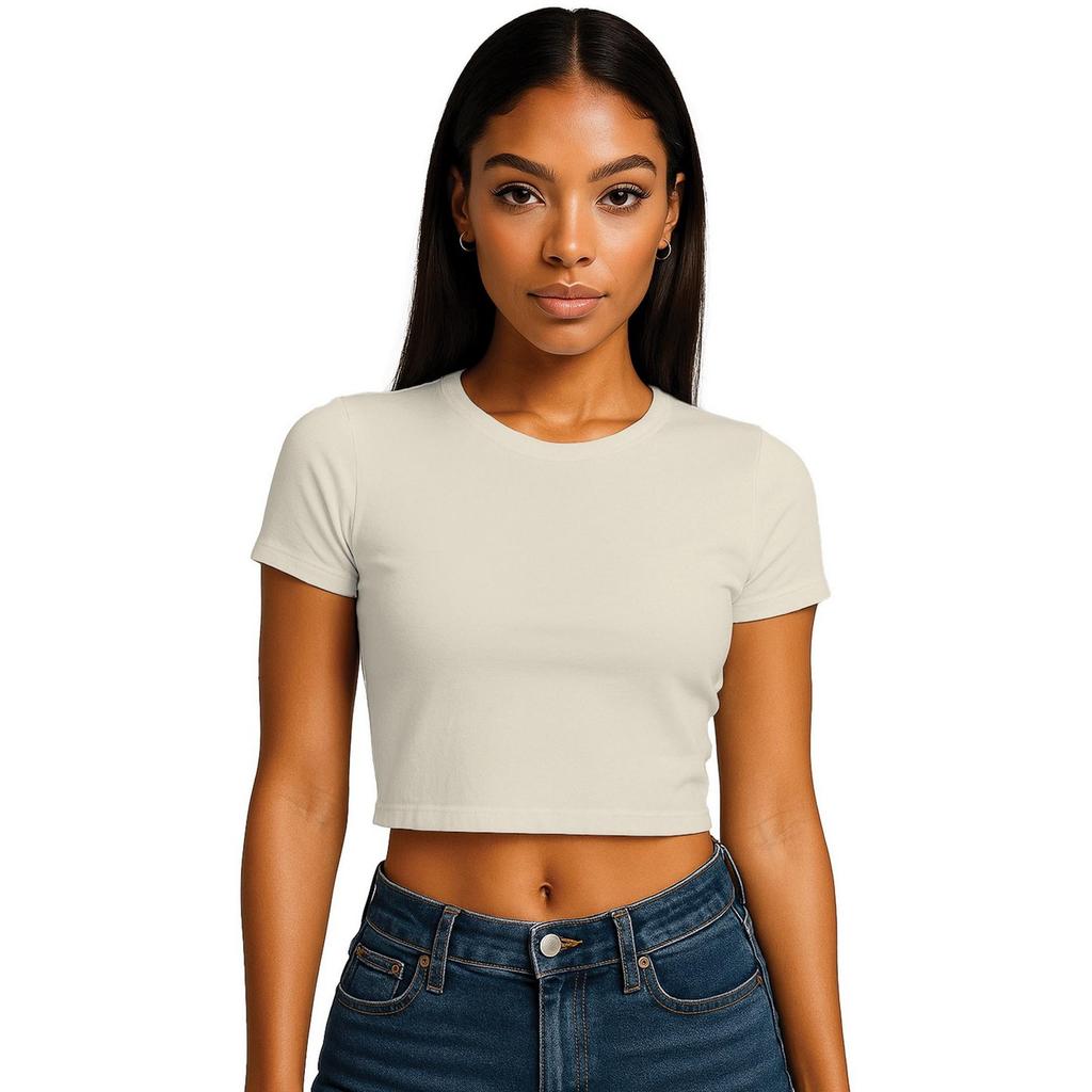 Casual Classics Womens/Ladies Combed Cotton Crop T-Shirt