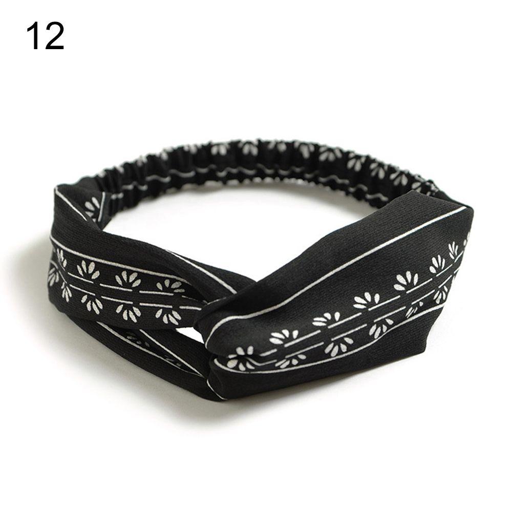 Fashion Cross Knot Turban Bohemian Hairbands Headbands for Women Girls Hair Bands Ladies Headwear