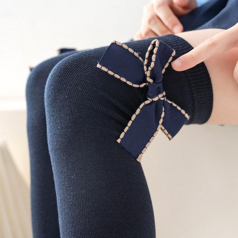 Children's Stockings Thin Kids Long Tube Socks Girls' Bowknot Stockings
