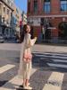 2026 New Women's Knit Long Sleeve Dress: Spring & Autumn French Style Age-Reducing Skirt.